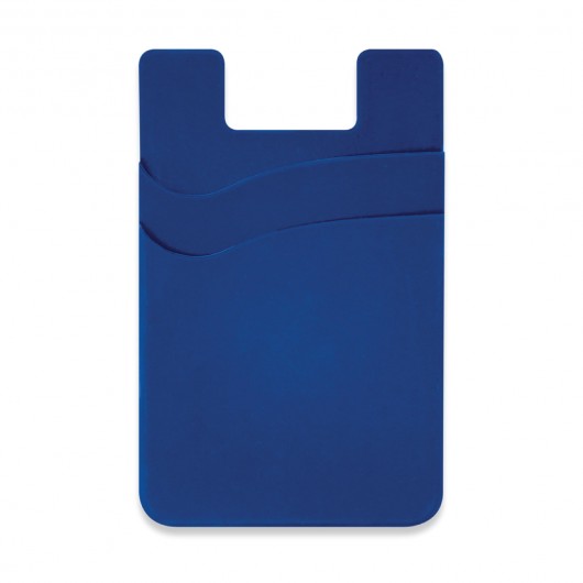Dual Silicone Phone Wallets Dark Blue
